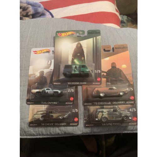 2023 Hot Wheels Star Wars Mandalorian Set of 5. Hot Wheels Premium