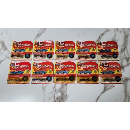 Lot Of 10 Vintage 25th Anniversary Hot Wheels Red Line Collectible Cars 1:64