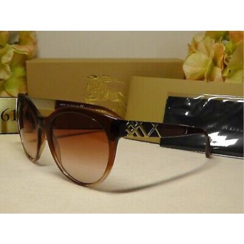 Burberry sunglasses  - Brown gradient crystal/gold-tone Frame, Pink Lens 0