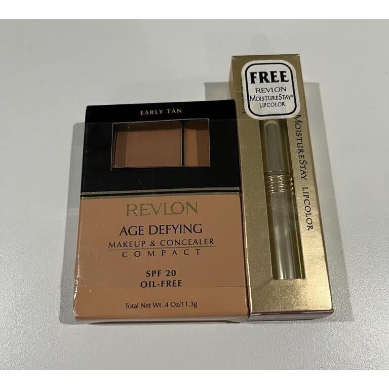 1 PC OF Revlon Age Defying Makeup Concealer Early Tan and Lip Color Rare