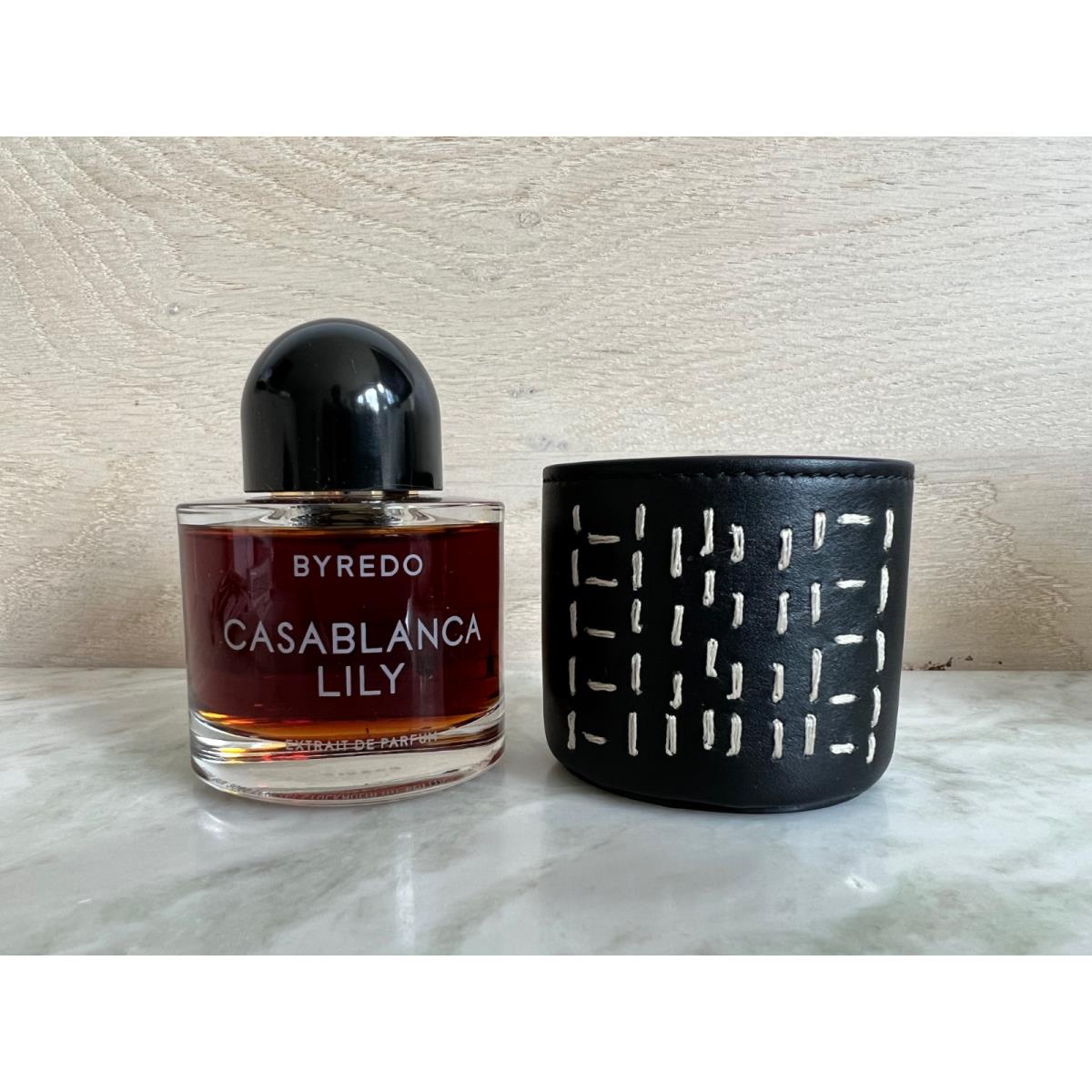 Byredo Casablanca Lily Extrait 50ml + Kantha Leather Embroiderd Perfume Holder