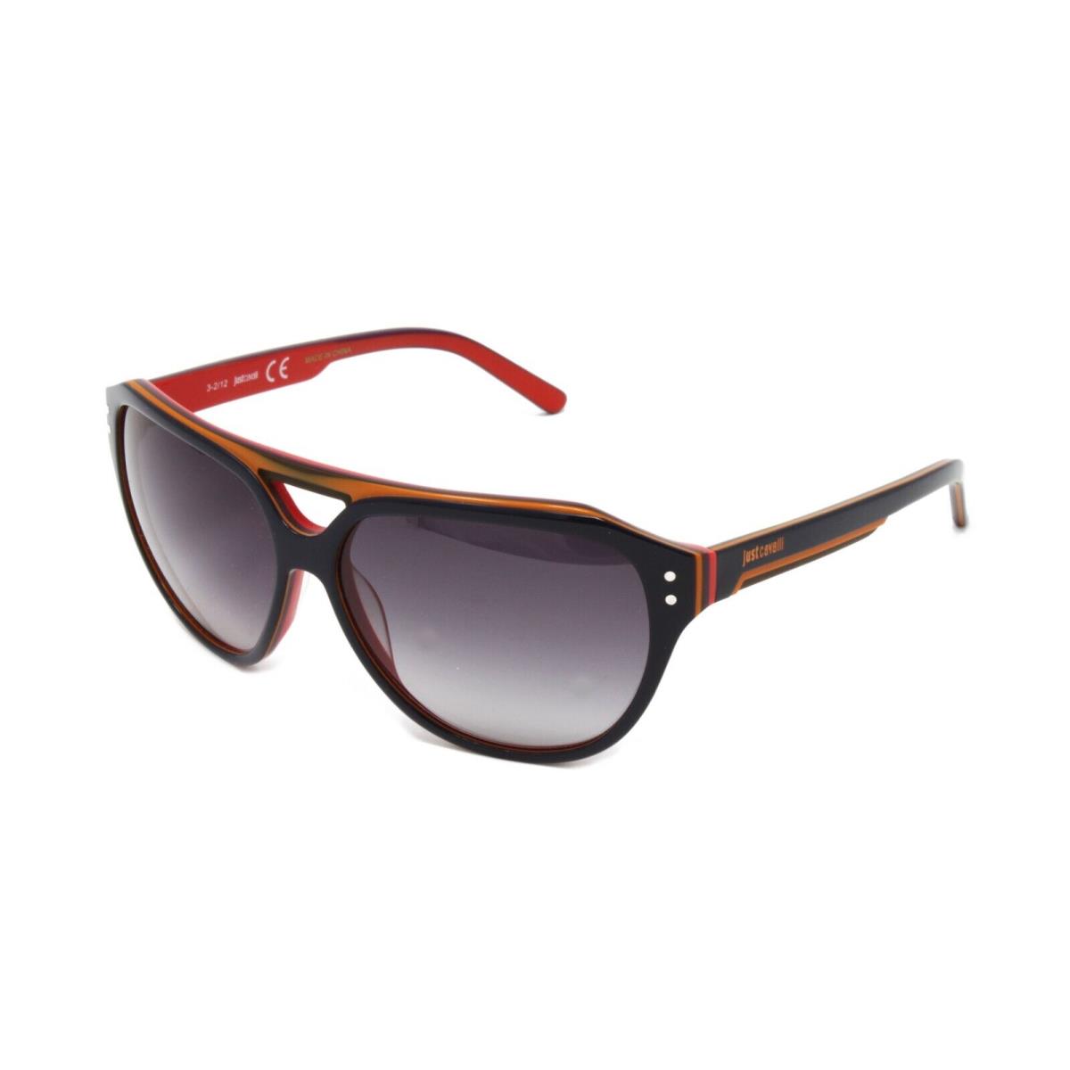 Just Cavalli Sunglasses Unisex Square JC505S 92W Black/red/orange 58mm
