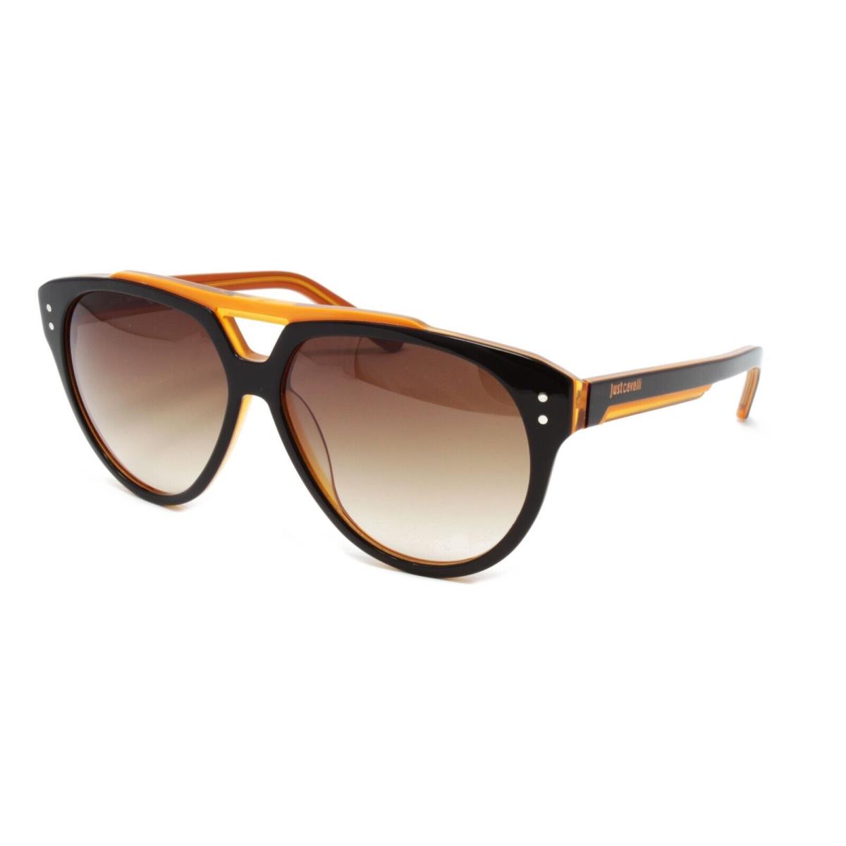 Just Cavalli Sunglasses Unisex Pilot JC506S 05F Black/orange 58mm
