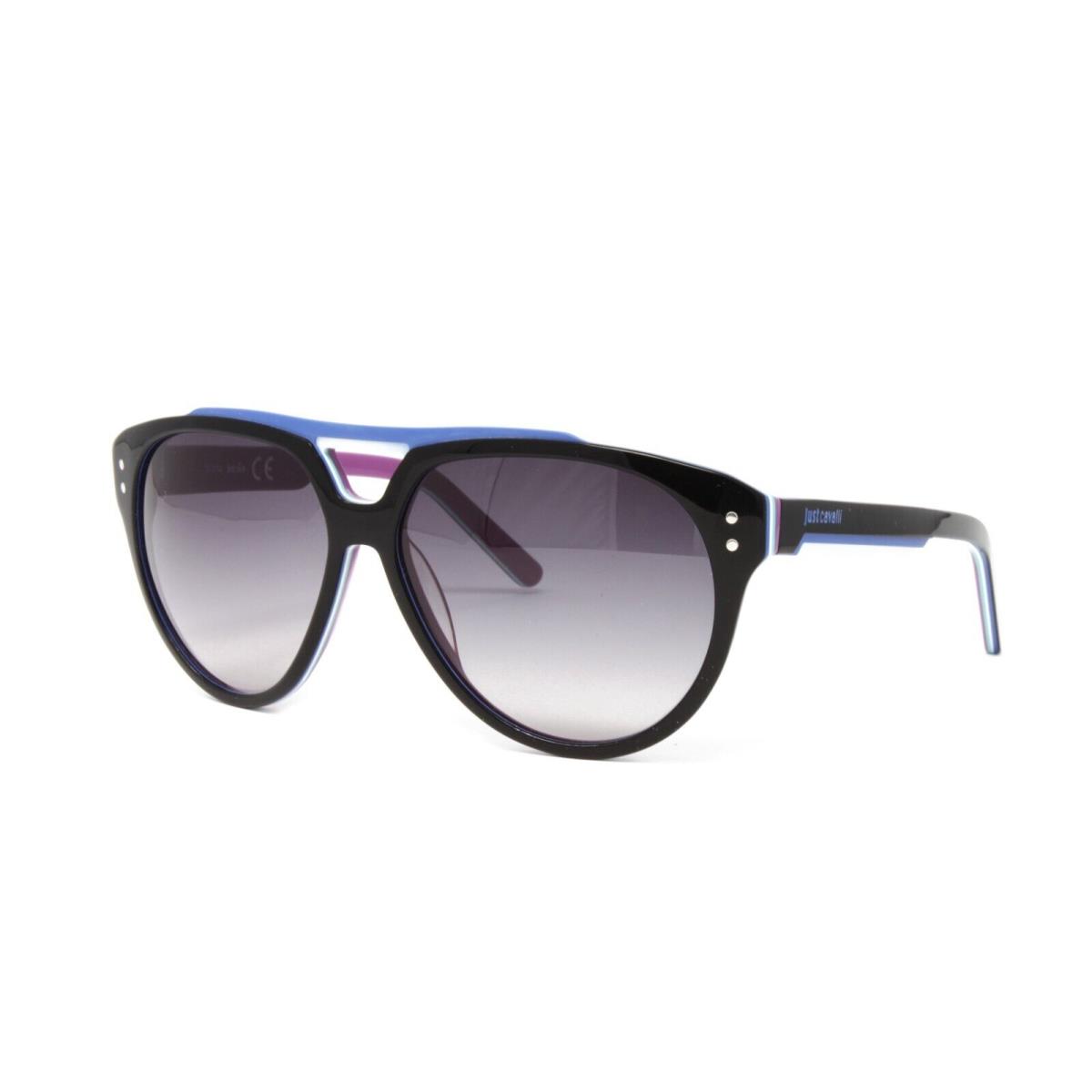 Just Cavalli Sunglasses Unisex Pilot JC506S 05W Black/purple/blue 58mm