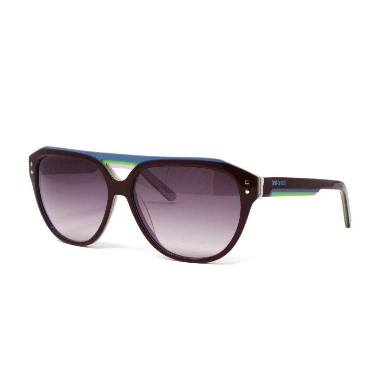Just Cavalli Sunglasses Unisex Square JC505S 71B Burgundy/pink/blue/green Orange