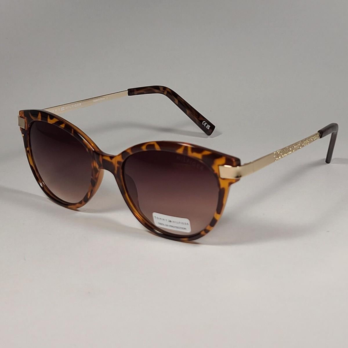 Tommy Hilfiger Kourtney WP OL462 Sunglasses Brown Tortoise Gold Brown Gradient