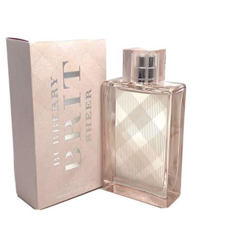 Burberry Brit Sheer By Burberry 3.3 Fl.oz Eau De Toilette Spray For Women