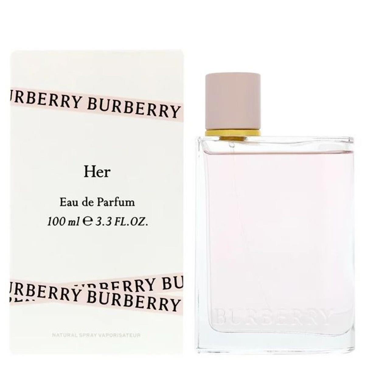 Burberry Her Perfume by Burberry Women Eau De Parfum Edp Fragrance Spray 3.4 oz