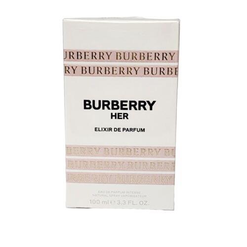 Burberry Her Elixir De Parfum Eau De Parfum Intense Edp 3.3 Oz 100ml