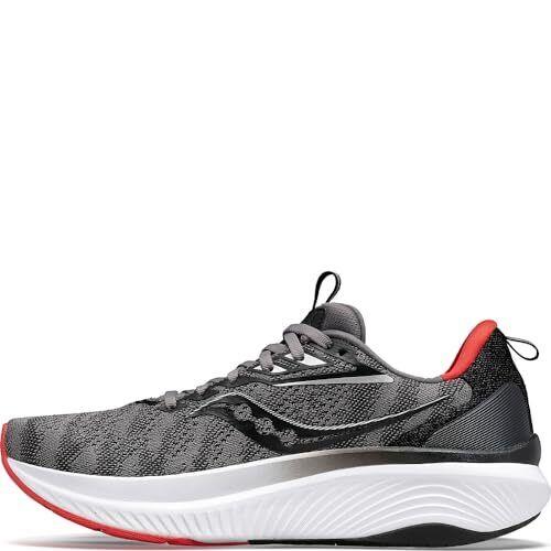 Saucony Men`s Echelon 9 Running Shoe - Charcoal/Red