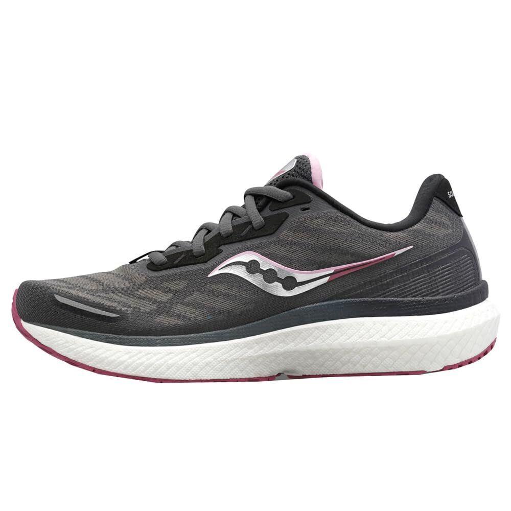 Saucony Women`s Triumph 19 Running Shoe - Shadow/Quartz