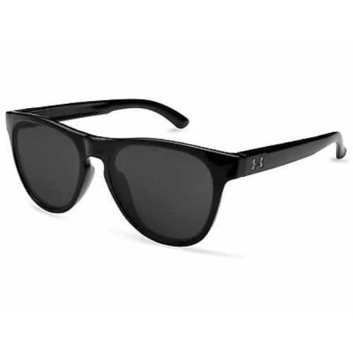 Under Armour Scheme 8640113-000008 Gloss Black / Gray Polarized Sunglasses