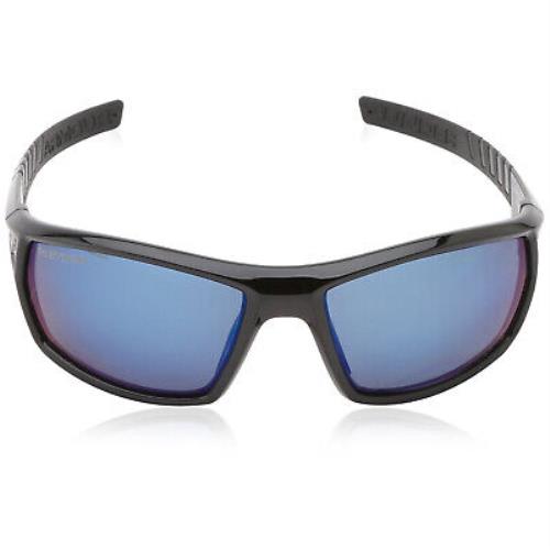 Under Armour UA Ranger Sunglasses Black Frame Blue Mirror Polarized Ansi Lenses