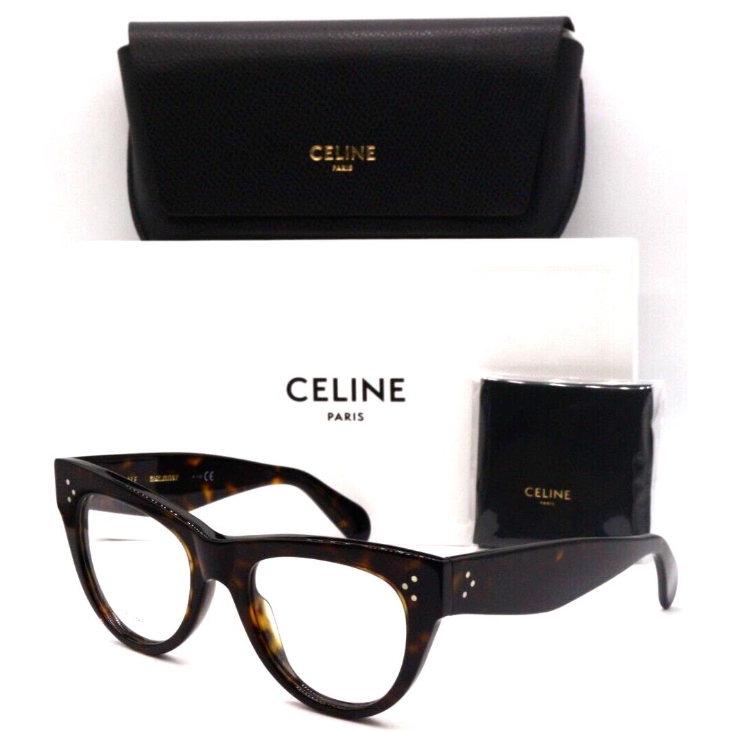 Celine Paris CL 50003I 052 Havana Designer Frames Eyeglasses 50-19