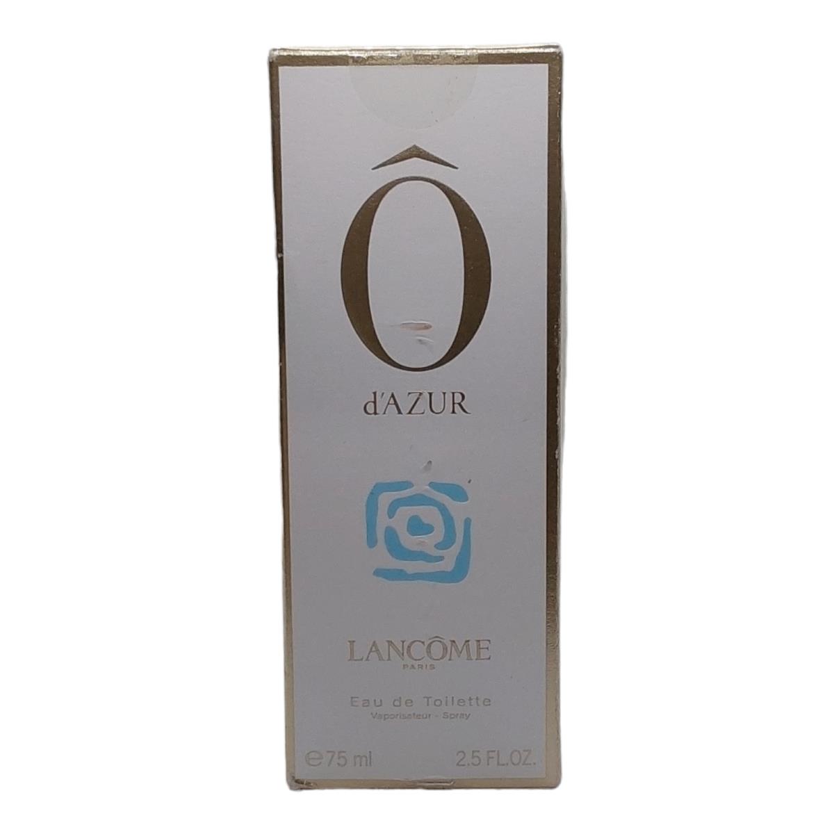 Lancome O D`azur Eau De Toilette 2.5 oz 75 ml Woman Perfume Edt Spray