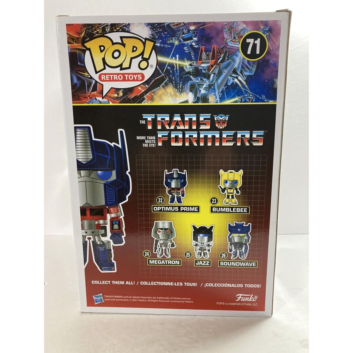 Funko Pop Retro Toys Transformers Optimus Prime Supersized 71 Excellent