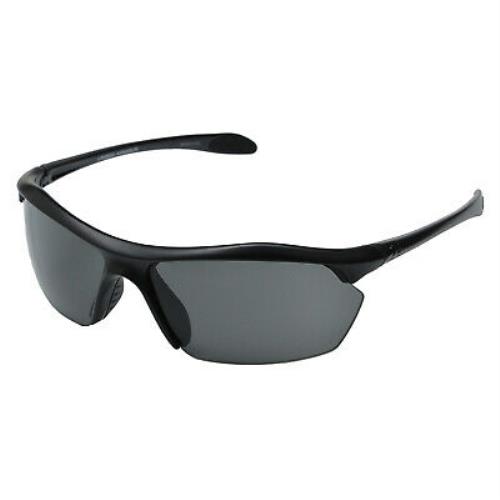 Under Armour UA Zone XL Sunglasses Satin Black Frame Gray Lens UA8600023-4700