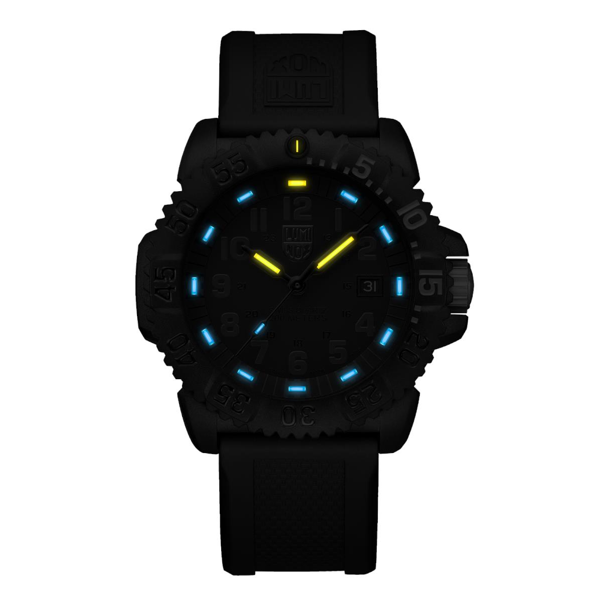 Luminox watch Navy SEAL Colormark - Dial: Black, Band: Black, Bezel: Black