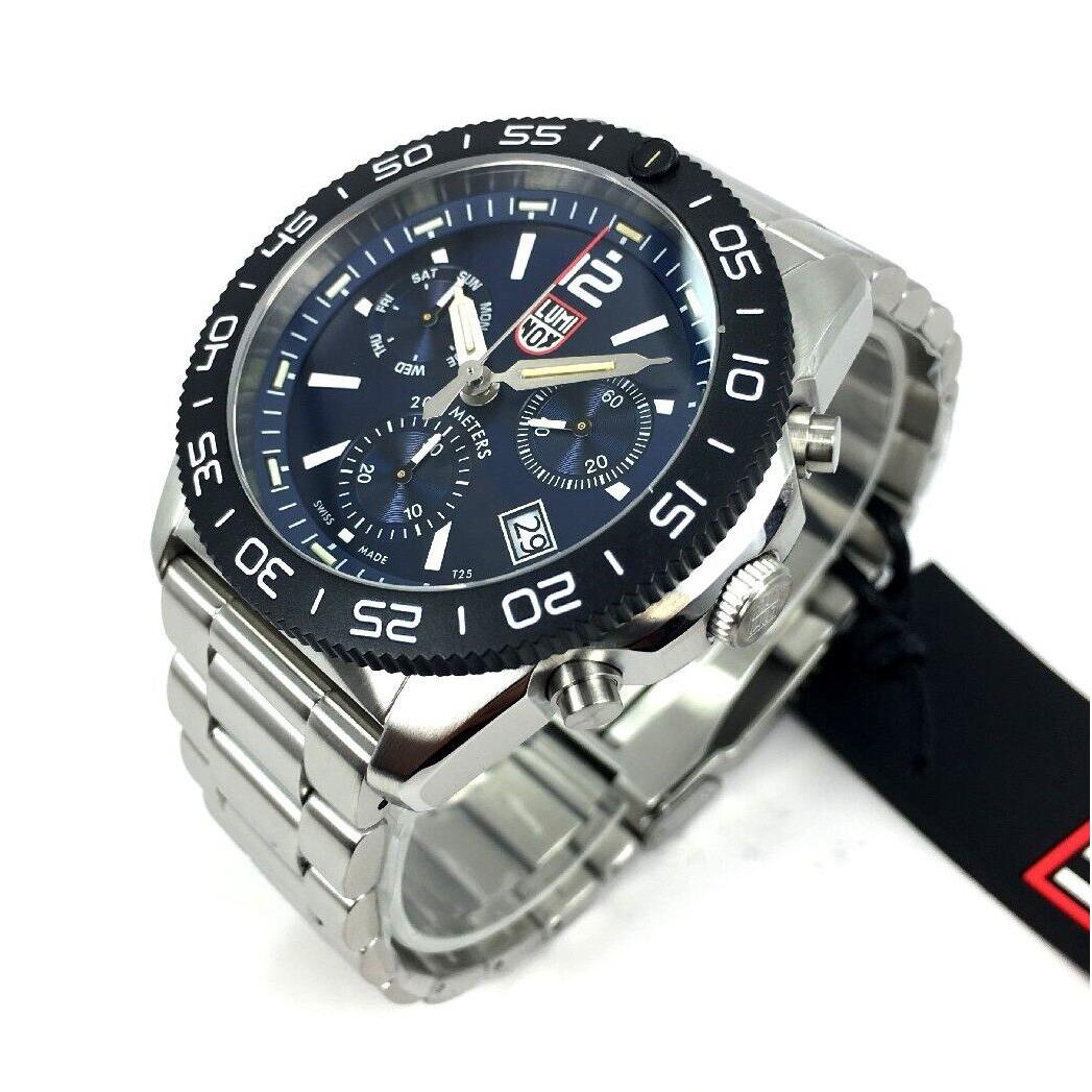 Men`s Luminox Pacific Diver Chronograph Steel Swiss Watch XS.3144