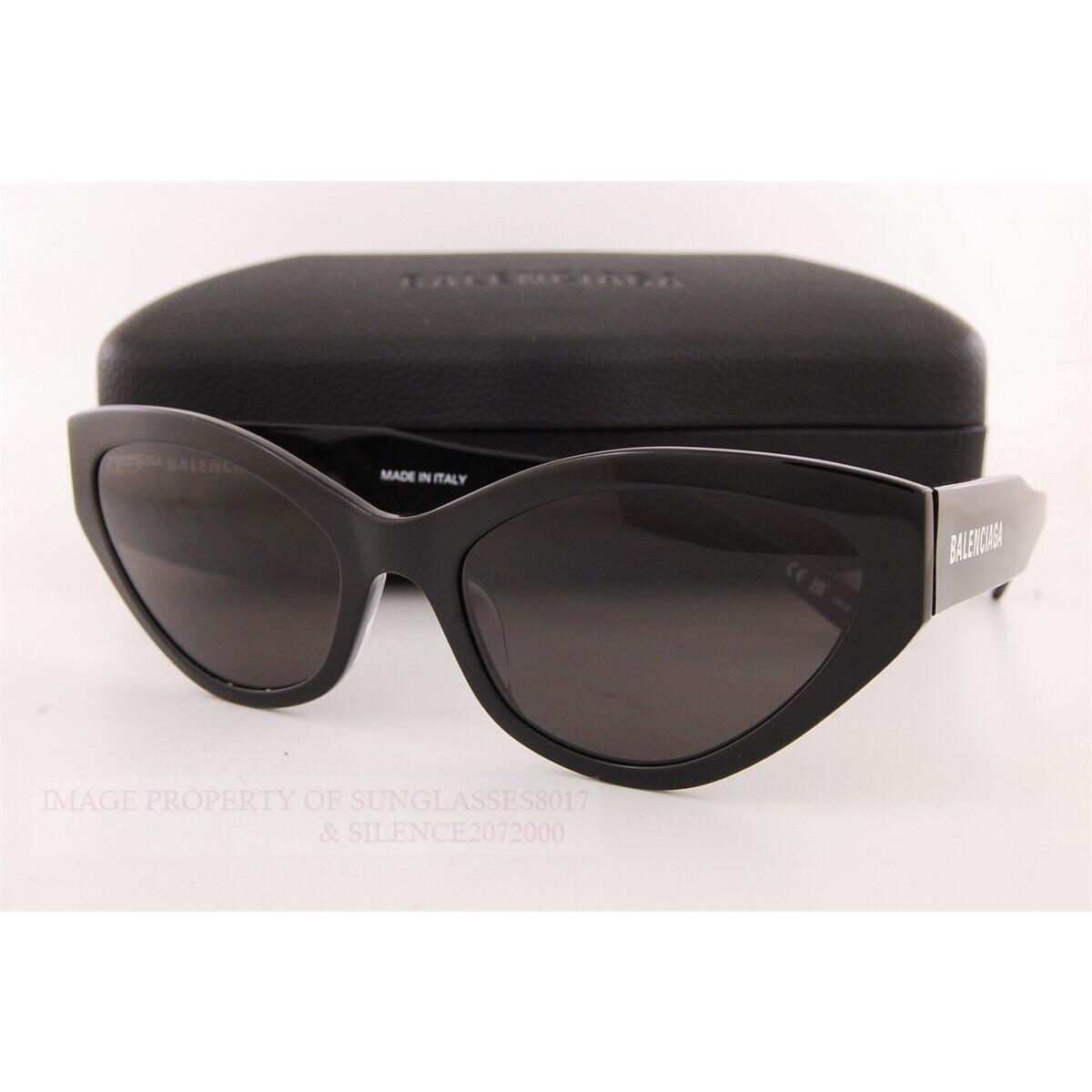 Balenciaga Sunglasses BB 0306/S-001 Black/dark Grey For Women