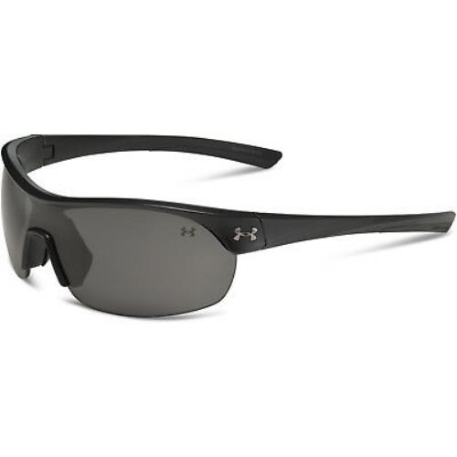 Under Armour Marbella Sunglasses Shield Satin Black and Violet 8600070 015001