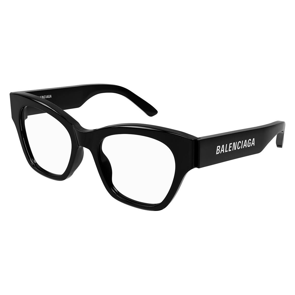 Balenciaga BB0263O Eyeglasses Women Black Square 52mm