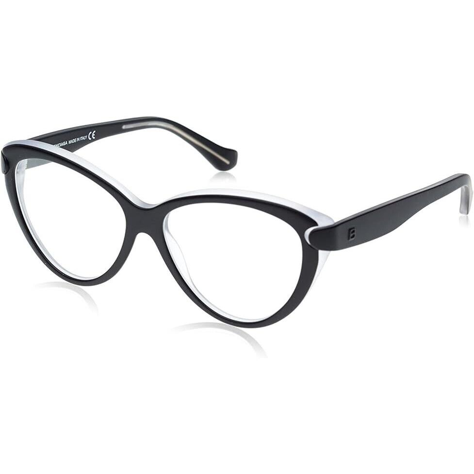 Balenciaga BA5026 003 Black Cat Eye 54-14-140mm Full Rim Women`s Eyeglasses