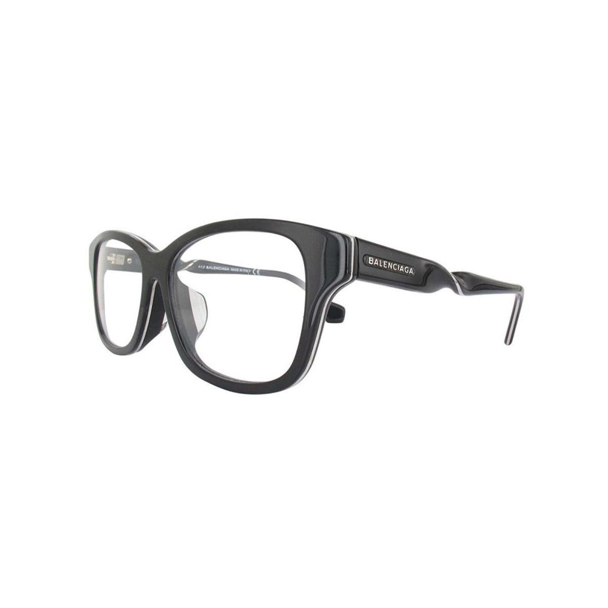 Balenciaga BA5038 001 Black Rectangle 53-16-140mm Full Rim Women`s Eyeglasses