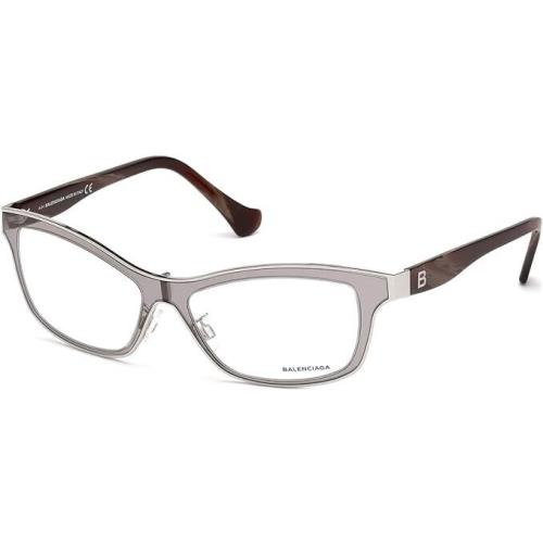 Balenciaga BA5027 20A Gray Rectangle 54-16-135mm Full Rim Women`s Eyeglasses