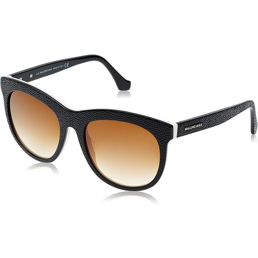 Balenciaga BA24 04F Black Square Brown Gradient 54-18-140mm Women`s Sunglasses