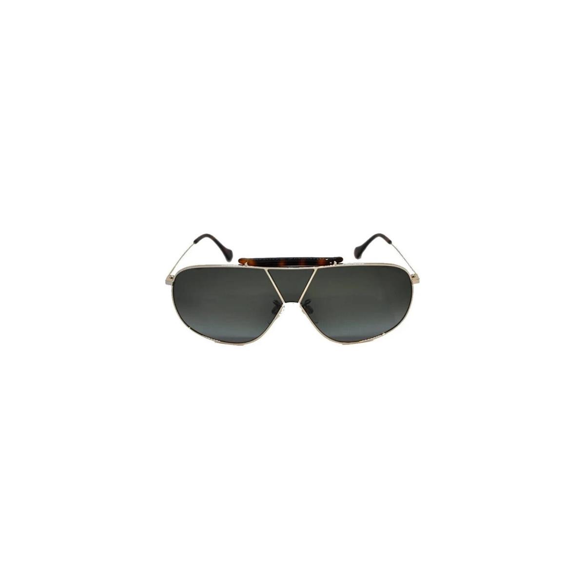Balenciaga BA30 28B Silver Shield Green Non-polarized 66mm Women`s Sunglasses