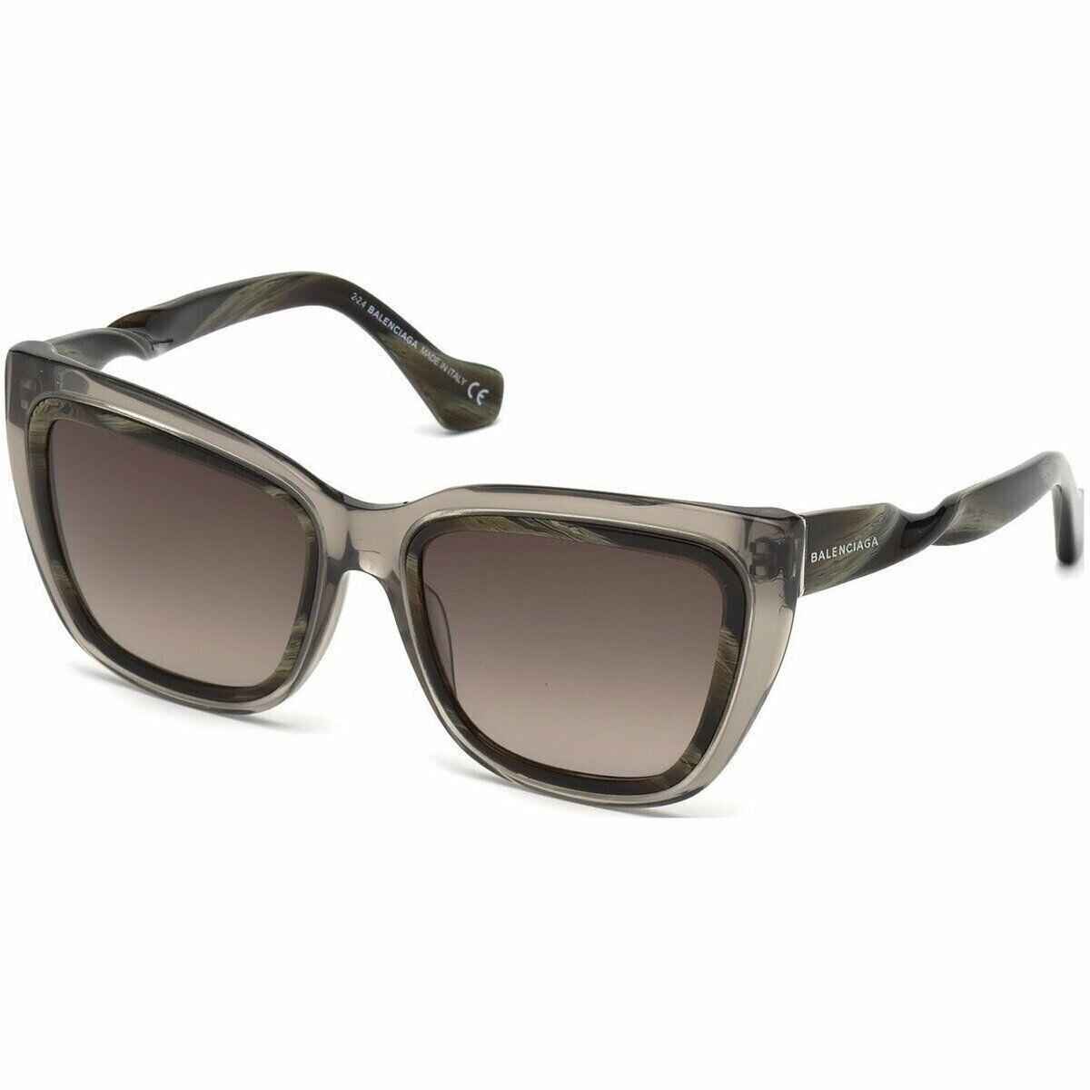 Balenciaga BA27 20K Gray Cat Eye Gray Gradient 55-19-140mm Women`s Sunglasses