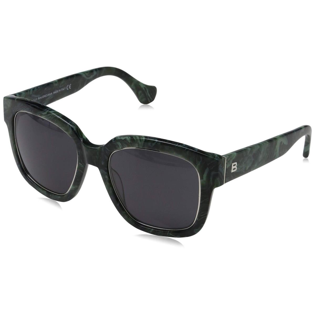 Balenciaga BA50 81B Green Square Gray Gradient Non-polarized 52mm Sunglasses