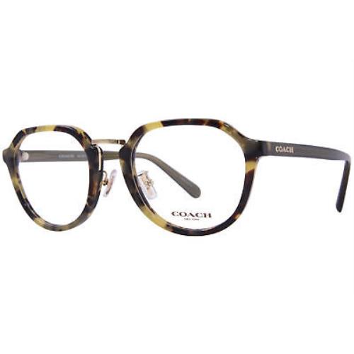 Coach HC6211 5324 Eyeglasses Men`s Tokyo Tortoise Full Rim Oval Shape 53mm