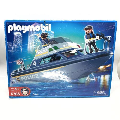 Playmobil Police Boat Big Box Set 5786 2006 Box Damage