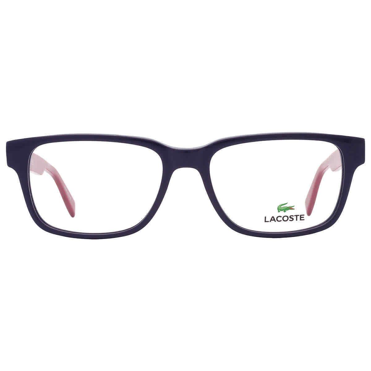 Lacoste Demo Rectangular Men`s Eyeglasses L2910 410 55 L2910 410 55