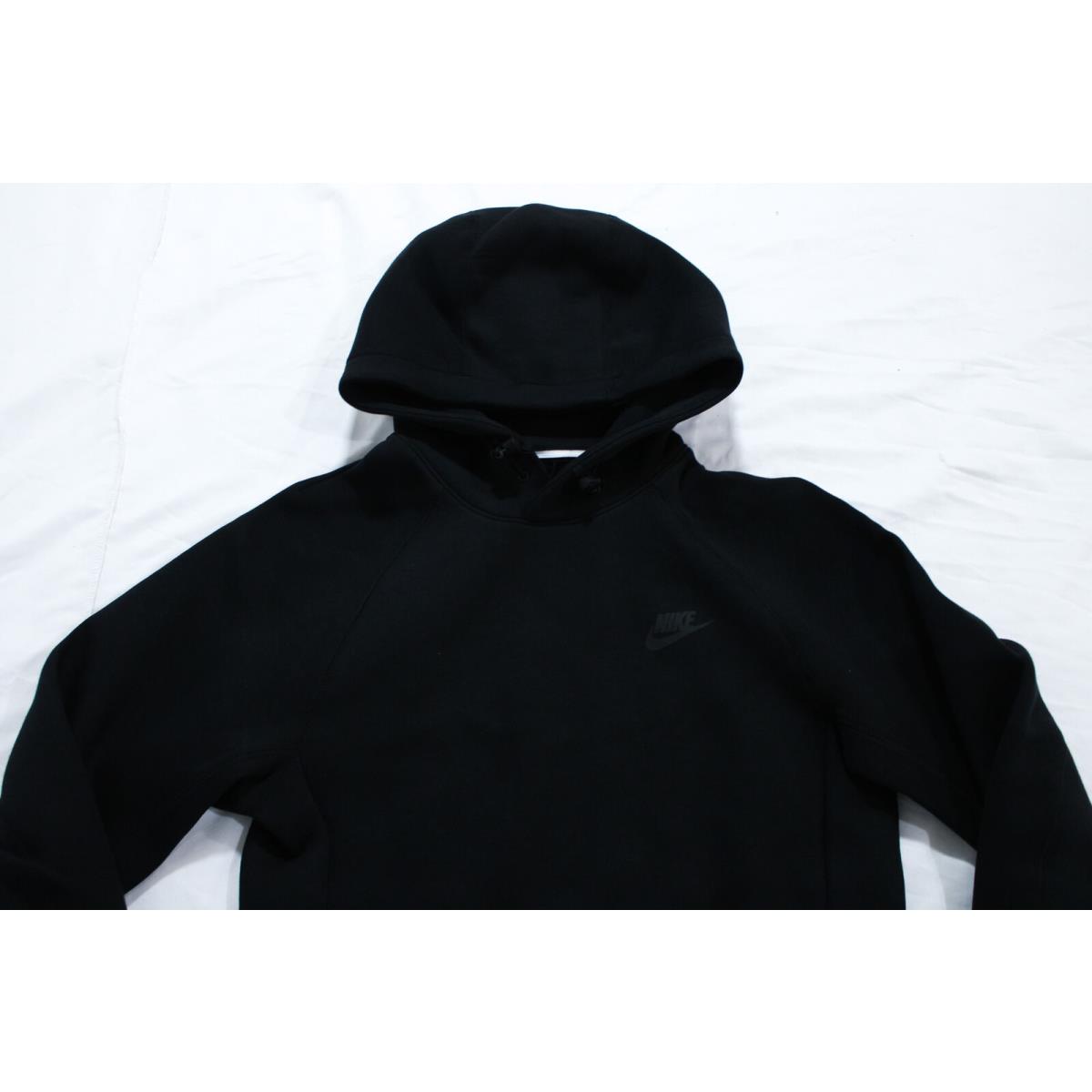 Nike Men`s Sportswear Tech Fleece Pullover Hoodie LC7 Black FB8016 Size XS