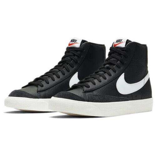 Nike Blazer Mid `77 Vintage BQ6806-002 Men Black White Leather Skate Shoes BTV51 13