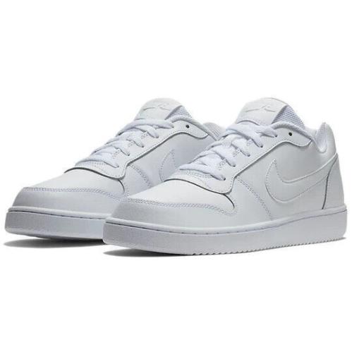 Nike Ebernon Low AQ1775-100 Men`s White Leather Low Top Skateboard Shoes SGA82 - White