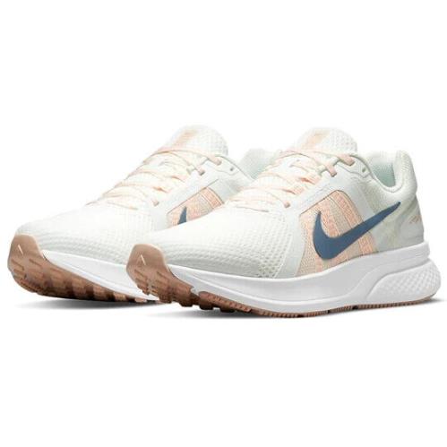 Nike Run Swift 2 CU3528-100 Women White Orange Blue Marathon Running Shoes REF19 - White Orange Blue