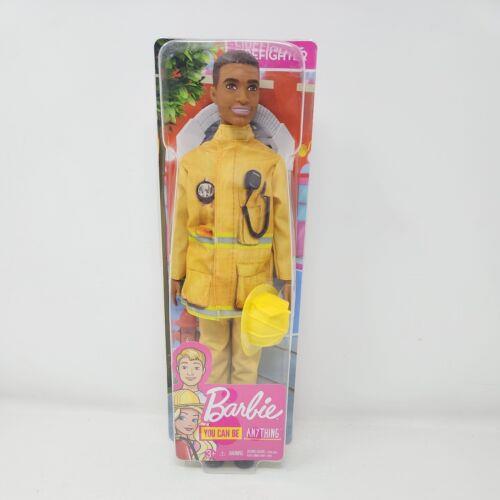 2018 Barbie Male African American AA Doll You Can Be Anything Firefighter FPX05