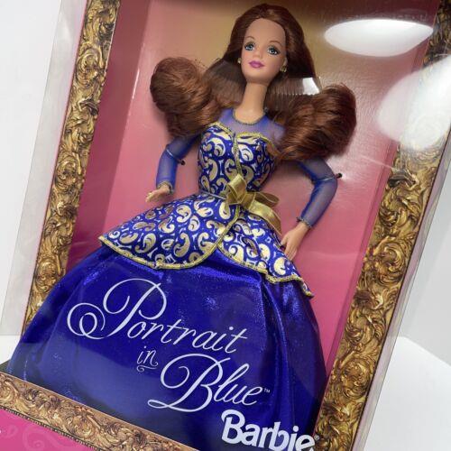 1997 Portrait IN Blue Barbie Walmart Special Edition Doll 19355 Mattel Vtg -new