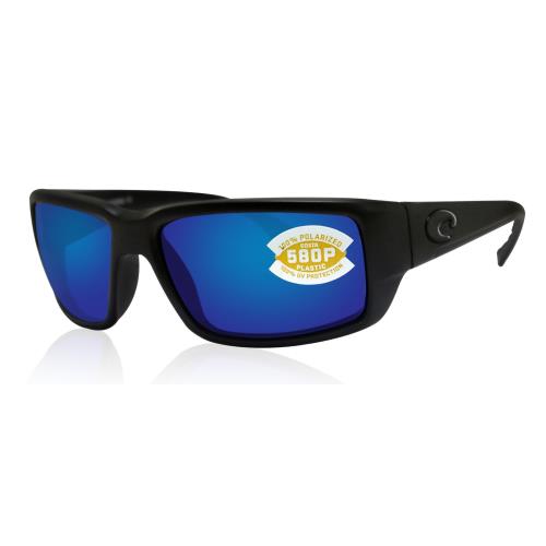 Costa Del Mar Fantail Blackout Frame Blue Mirror 580 Plastic Polarized TF01OBMP