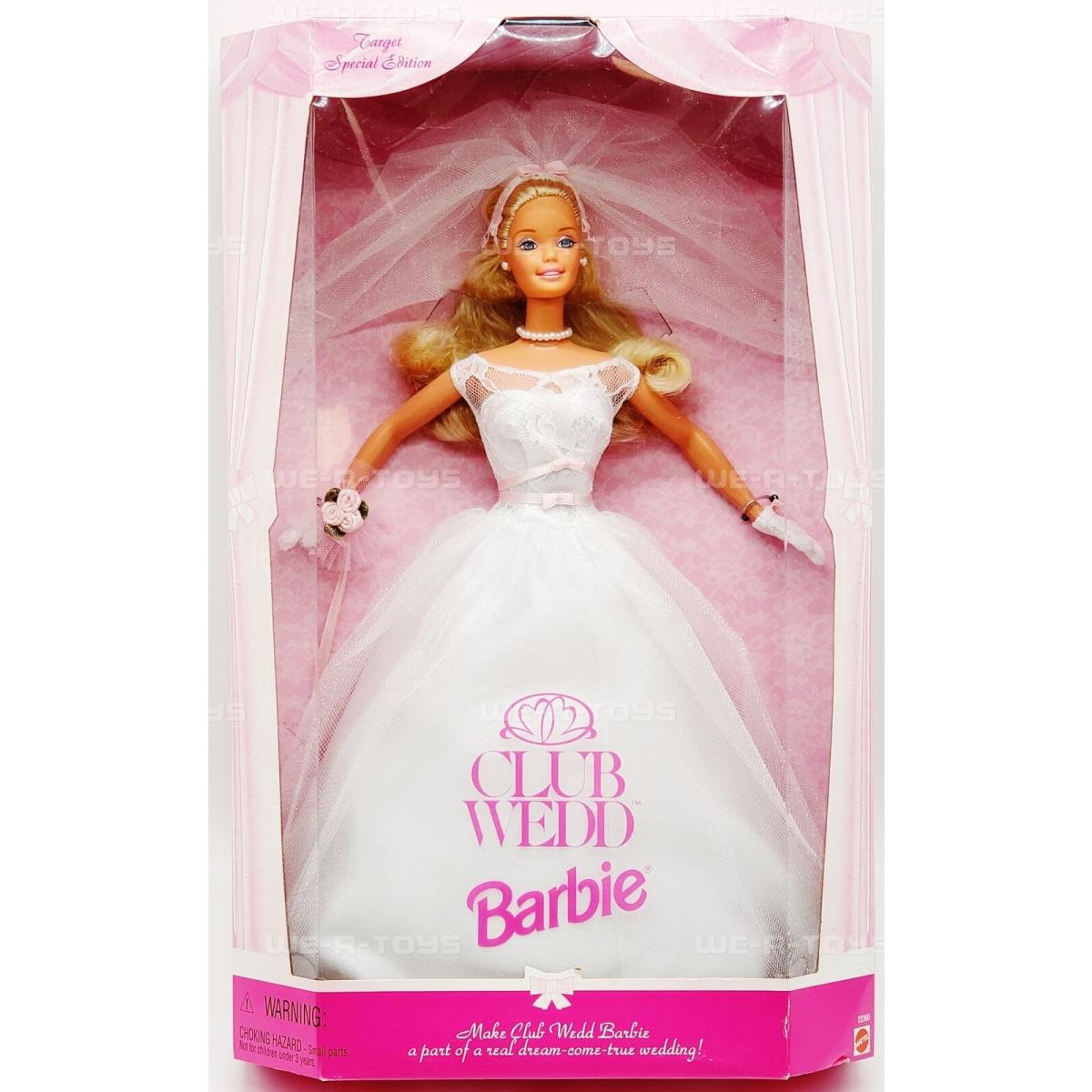 Club Wedd Barbie Doll Target Exclusive Special Edition 1998 Mattel 22360 Nrfb