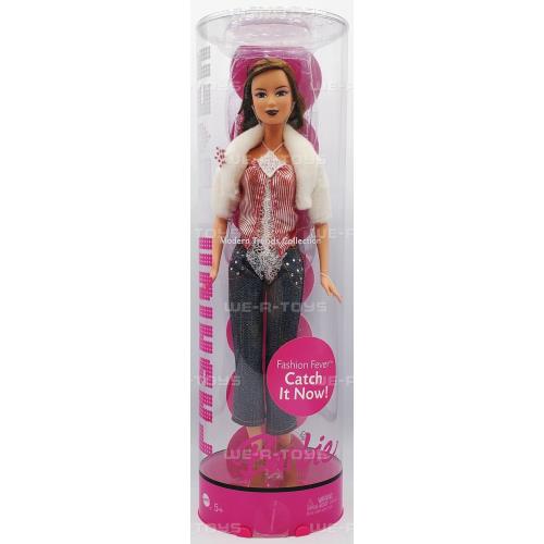 Barbie Fashion Fever Modern Trends Brunette Doll 2006 Mattel K9816 Nrfb