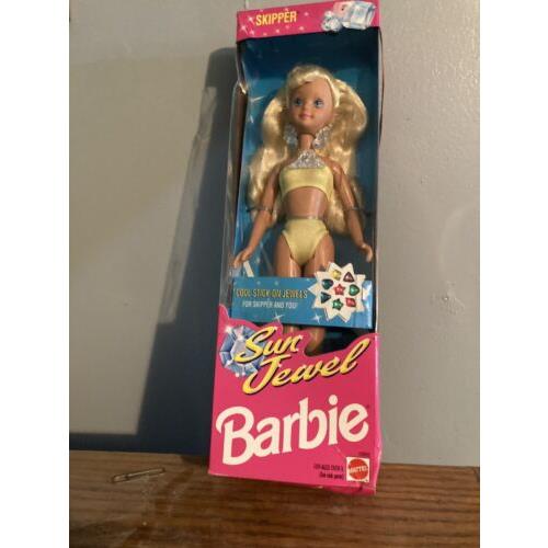 Vintage Barbie 1993 Sun Jewel Skipper Doll W/bonus Stickers 10955