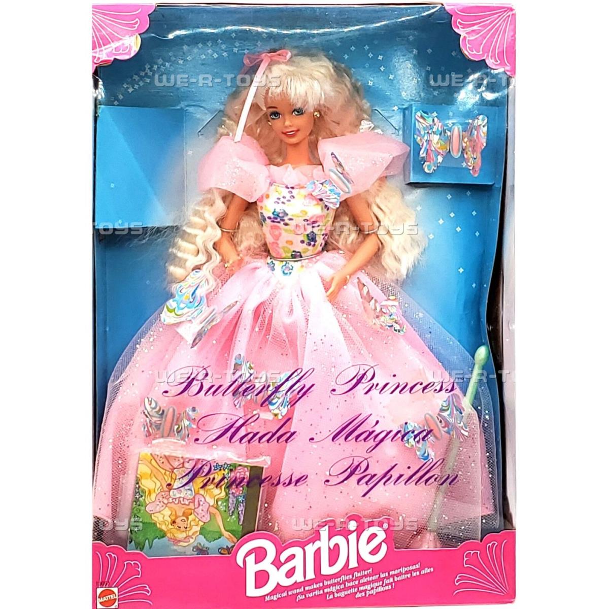 Butterfly Princess Barbie Doll Multilingual Version 1994 Mattel 13051 Nrfb