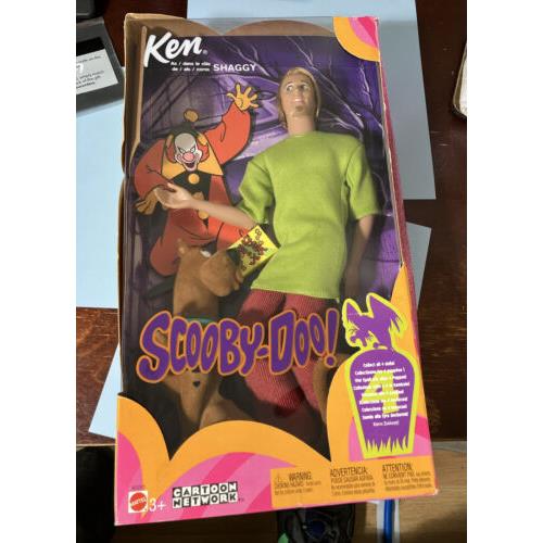 Ken as Shaggy Scooby-doo Barbie Doll Dog Mattel 2002 Nrfb Box