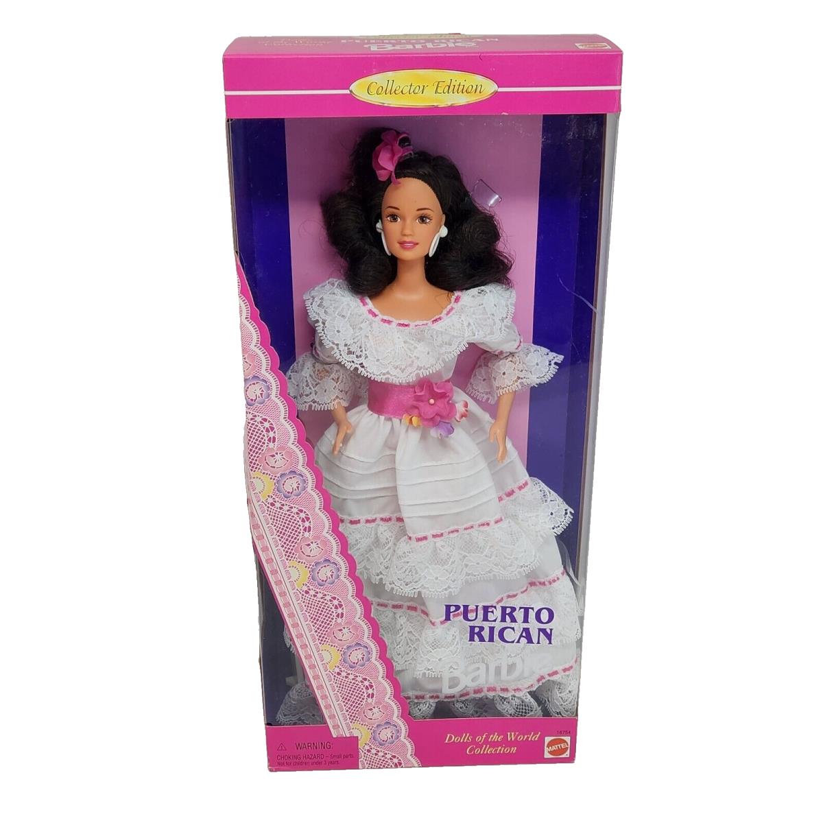 Vintage 1996 Puerto Rican Barbie Doll OF The World Box 16754