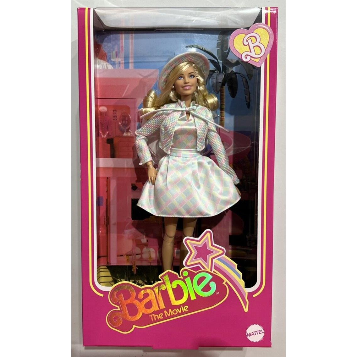 Barbie The Movie Collectible Doll Margot Robbie as Barbie in Plaid Matching Set